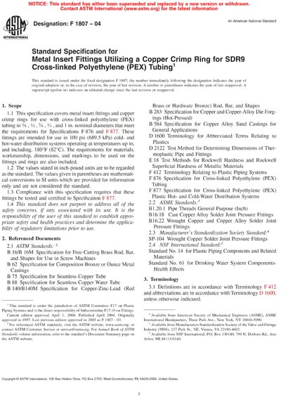 Standards PDF Cover Page
