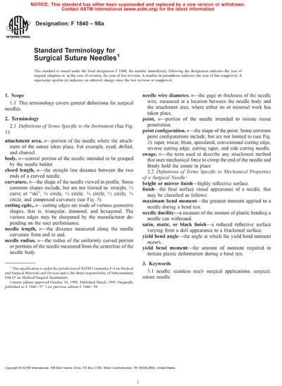 Standards PDF Cover Page