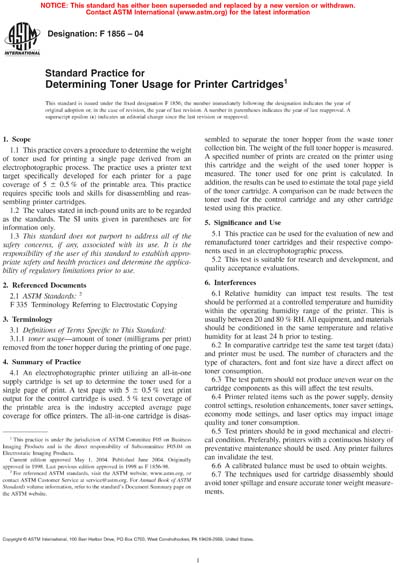 Standards PDF Cover Page