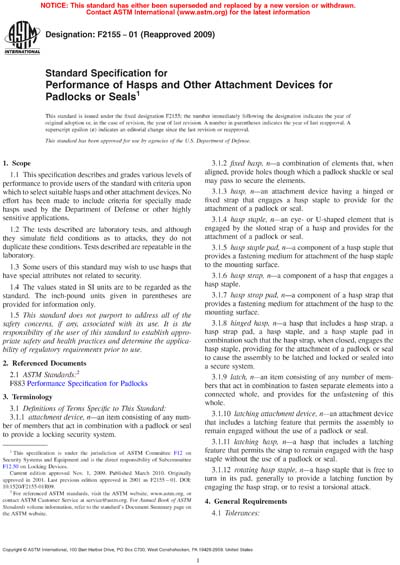 Standards PDF Cover Page