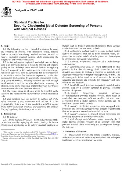 Standards PDF Cover Page