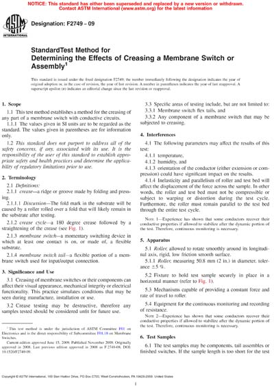 ASTM F2749-09 - Standard Test Method for Determining the Effects of ...