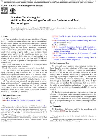 Standards PDF Cover Page