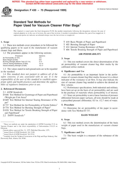 Standards PDF Cover Page