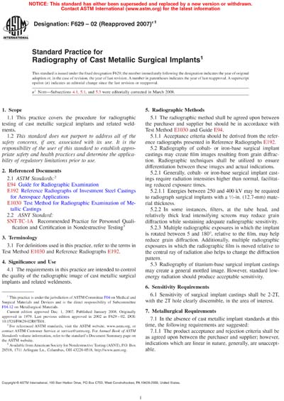 Standards PDF Cover Page