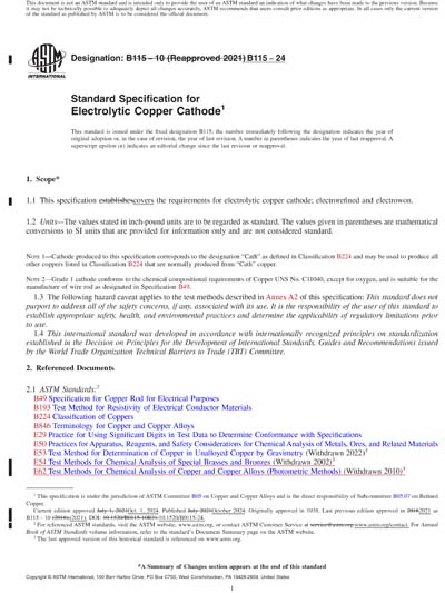 Standards PDF Cover Page