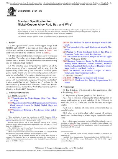 Standards PDF Cover Page
