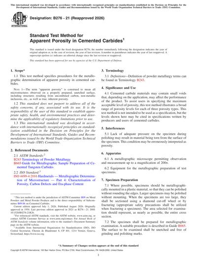 Standards PDF Cover Page
