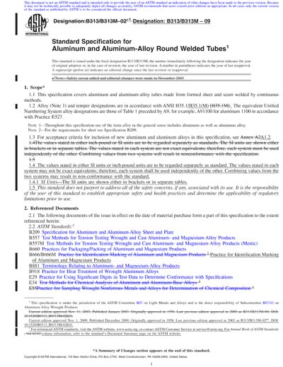 ASTM B313/B313M-09 Red - Standard Specification for Aluminum and ...