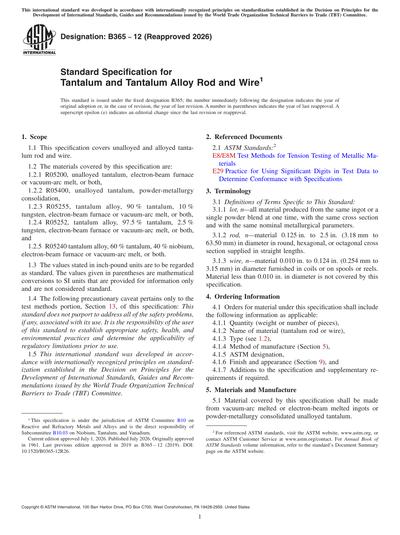 Standards PDF Cover Page