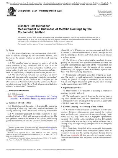 Standards PDF Cover Page