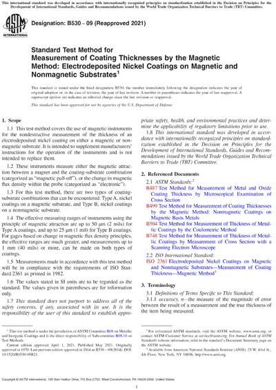 Standards PDF Cover Page