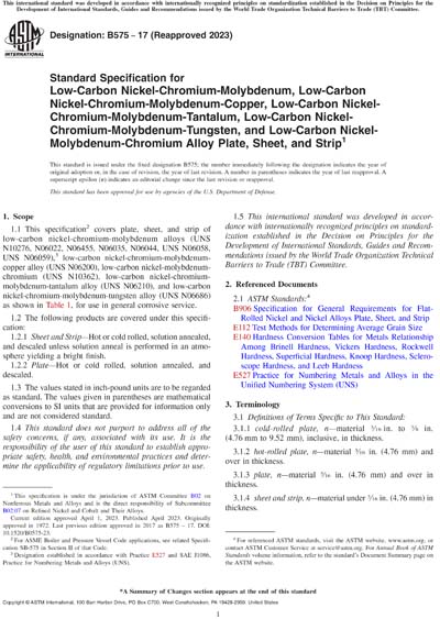 Standards PDF Cover Page