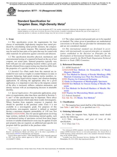 Standards PDF Cover Page
