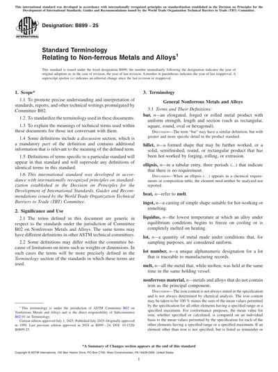 Standards PDF Cover Page