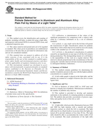 Standards PDF Cover Page
