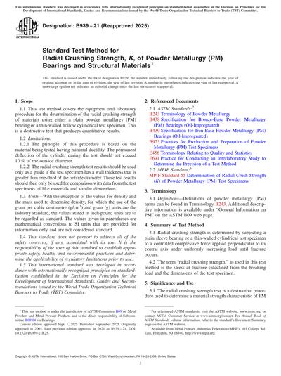 Standards PDF Cover Page