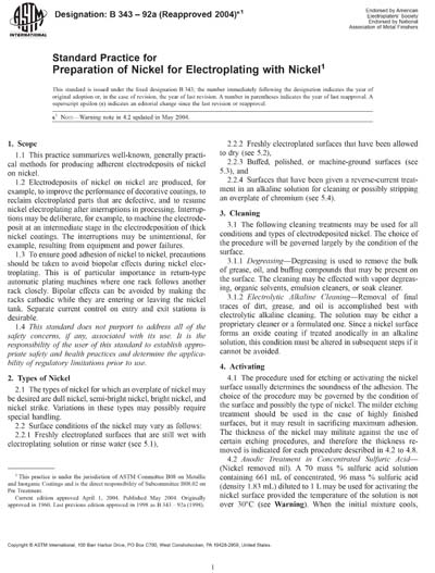 Standards PDF Cover Page