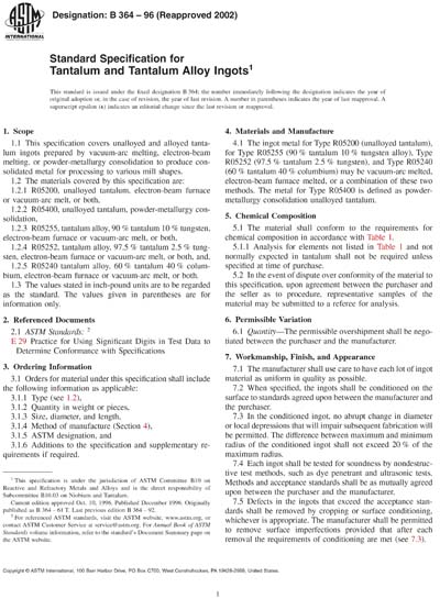 Standards PDF Cover Page
