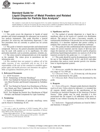 Standards PDF Cover Page
