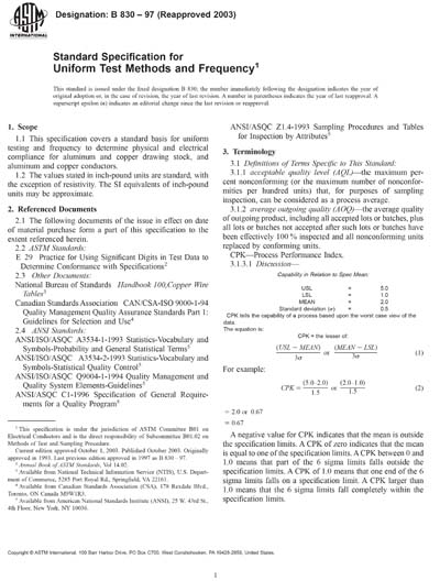 ASTM B830-97(2003) - Standard Specification for Uniform Test Methods ...