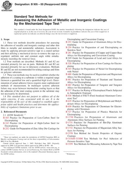 Standards PDF Cover Page