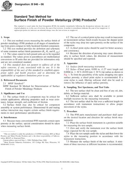 Standards PDF Cover Page