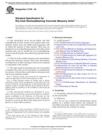 Standards PDF Cover Page