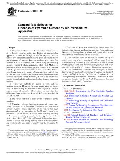 Standards PDF Cover Page