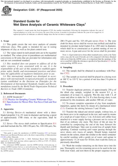 Standards PDF Cover Page