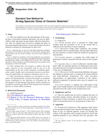 Standards PDF Cover Page