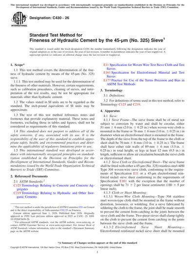 Standards PDF Cover Page