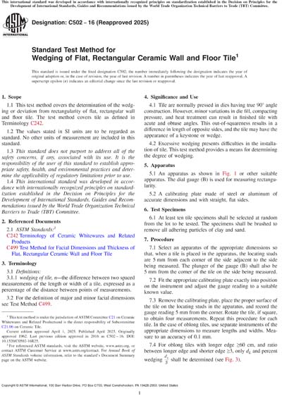 Standards PDF Cover Page
