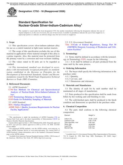 Standards PDF Cover Page