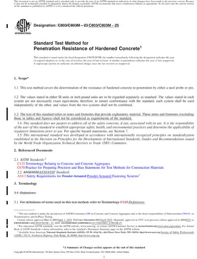 ASTM C803/C803M-25 Red - Standard Test Method for Penetration ...