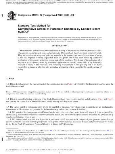 ASTM C839-24 Red - Standard Test Method for Compressive Stress of ...