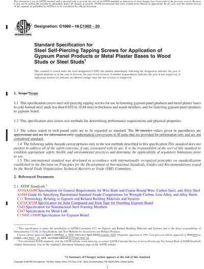 Standards PDF Cover Page