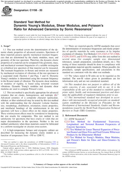 Standards PDF Cover Page
