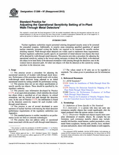 Standards PDF Cover Page