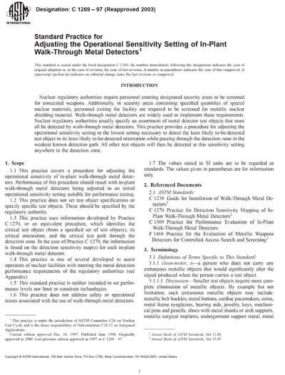 Standards PDF Cover Page