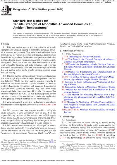 Standards PDF Cover Page