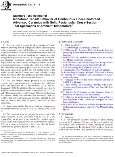 Standards PDF Cover Page