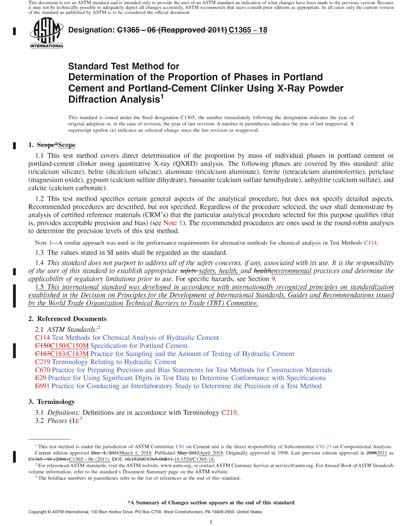 ASTM C1365-18 Red - Standard Test Method for Determination of the ...