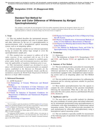 Standards PDF Cover Page