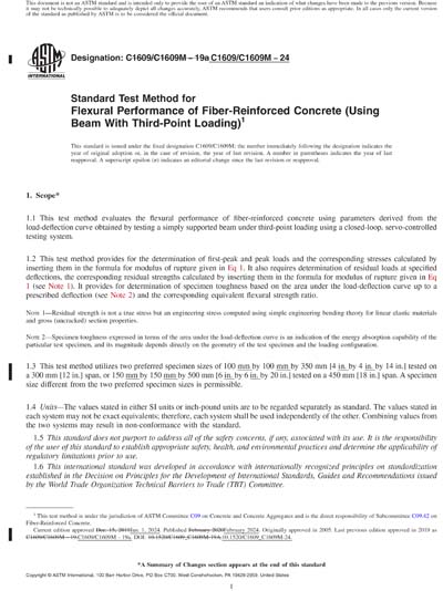 ASTM C1609/C1609M-24 Red - Standard Test Method for Flexural ...