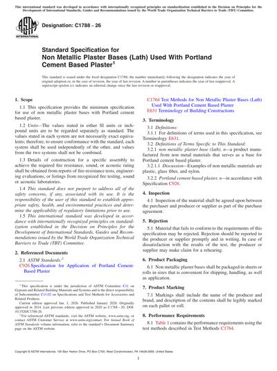 Standards PDF Cover Page
