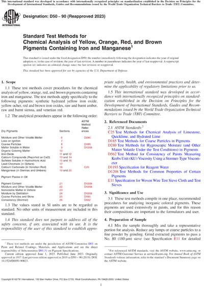 Standards PDF Cover Page