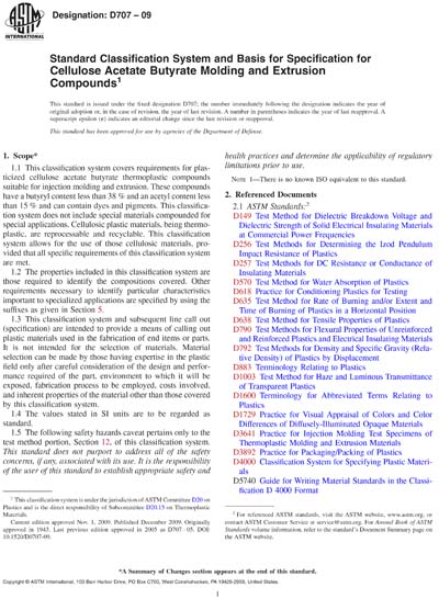 ASTM D707-09 - Standard Classification System and Basis for ...