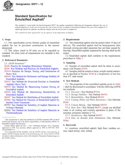 Standards PDF Cover Page