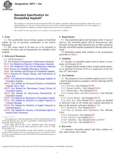 Standards PDF Cover Page